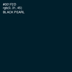 #001F2D - Black Pearl Color Image